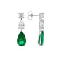 6CT Emerald Drop Earrings