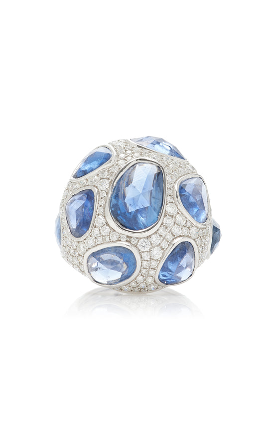 Piranesi Organic Blue Sapphire Ring