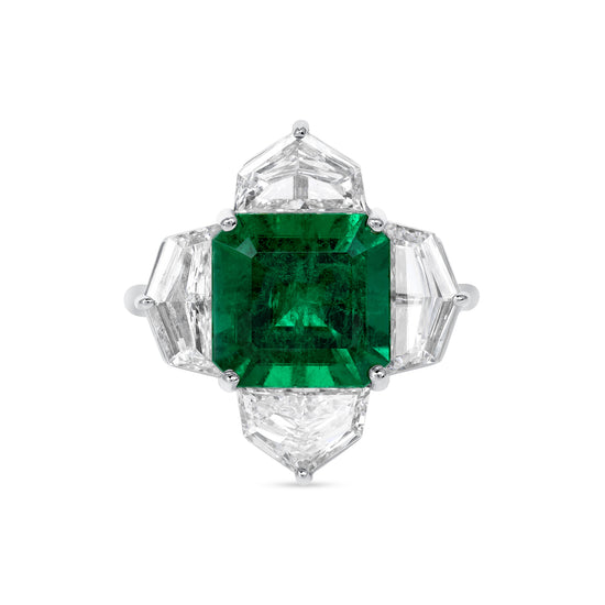 3.72CT Emerald and Diamond Ring