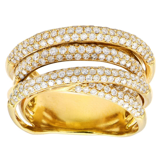 Wrap Around White Diamond Ring