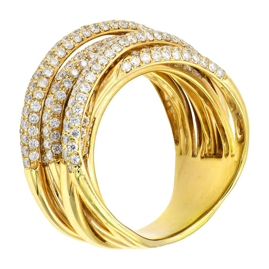 Wrap Around White Diamond Ring