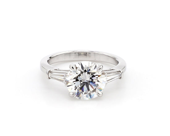3CT Brilliant Round Diamond Ring