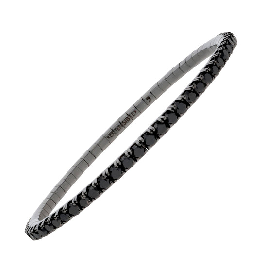 5 CT Black Diamond Stretch Tennis Bracelet