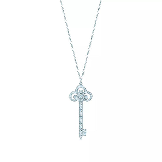 Vintage Tiffany Diamond Key Pendant
