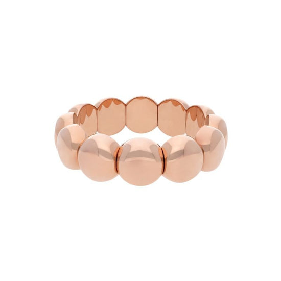 Roberto Demeglio Large Aura Dama Bead Bracelet in Rose Gold