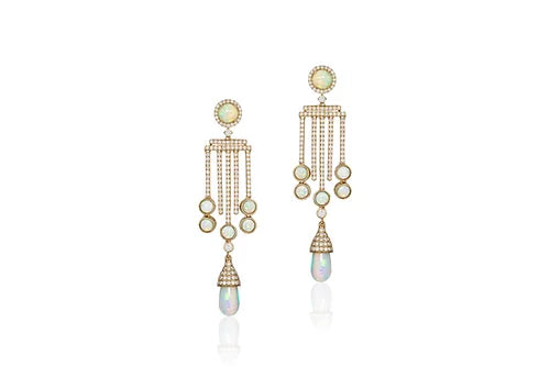 The Gatsby Opal Earrings