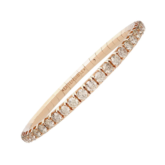 9.05 CT Diamond Stretch Tennis Bracelet with round cut white diamonds