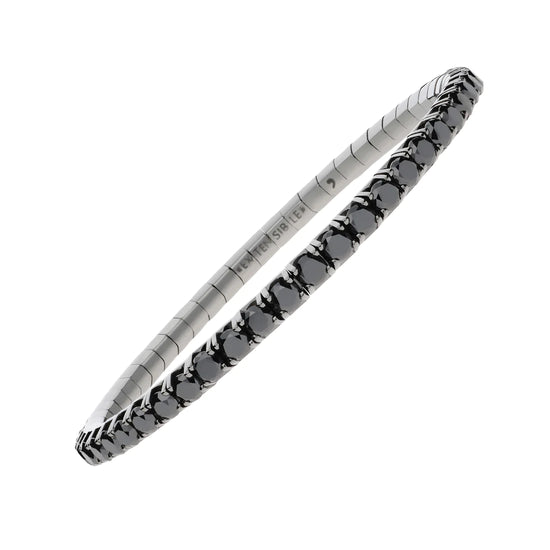 "6.30 CT Black Diamond Bracelet with flexible diamonds "