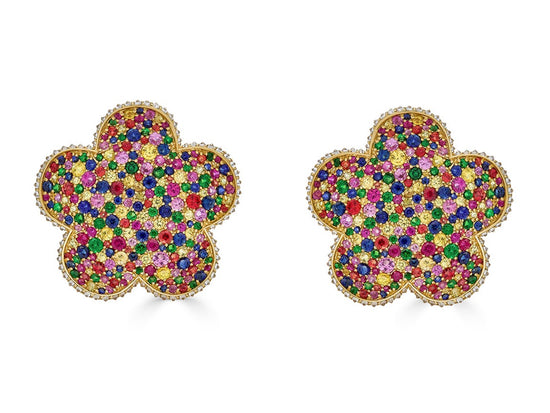 Piranesi Rainbow Flower Earrings