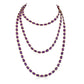 Pietra Emerald Cut Purple Amethyst Necklace 72"