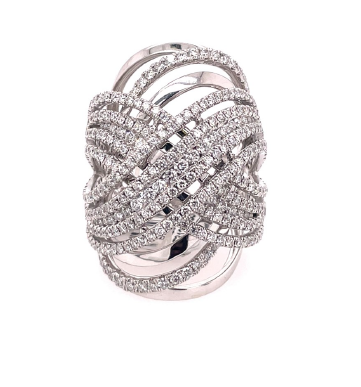 Piranesi Diamond Weave Ring