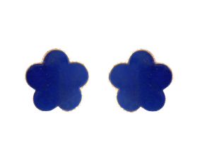 Piranesi Small Blue Lapis Flower Earrings