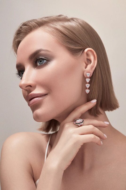 J Fine Trillion Drop Earrings