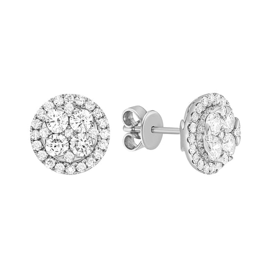 Diamond Cluster Studs