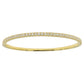 Timeless 18K yellow gold bangle adorned with 36 round-cut white diamonds 
