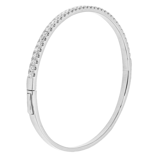 White Gold Diamond Bangle
