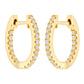 Yellow Gold Diamond Earrings