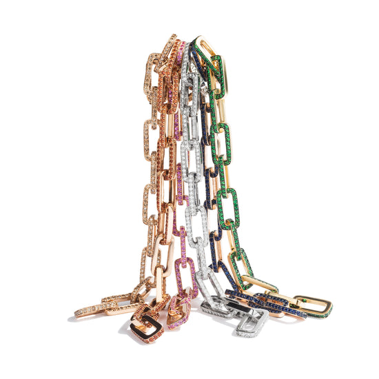 Piranesi White Diamond Link Bracelet