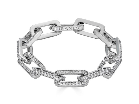 White Diamond Link Bracelet
