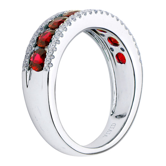 Round-Cut Ruby Ring