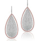 Pear-shaped earrings with 2.04 ct of argyle pink diamonds and 8.45 white diamonds on 18K pink and white gold